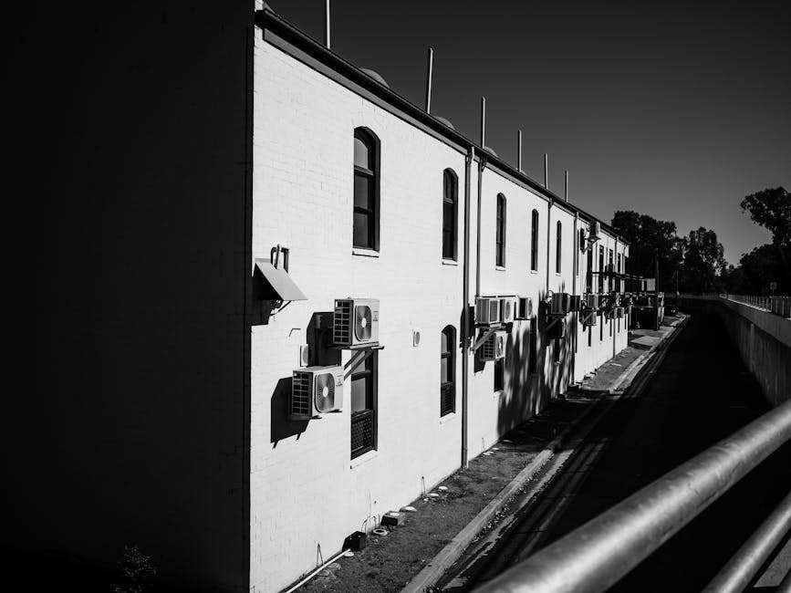budynek wielorodzinny z pompami ciepła